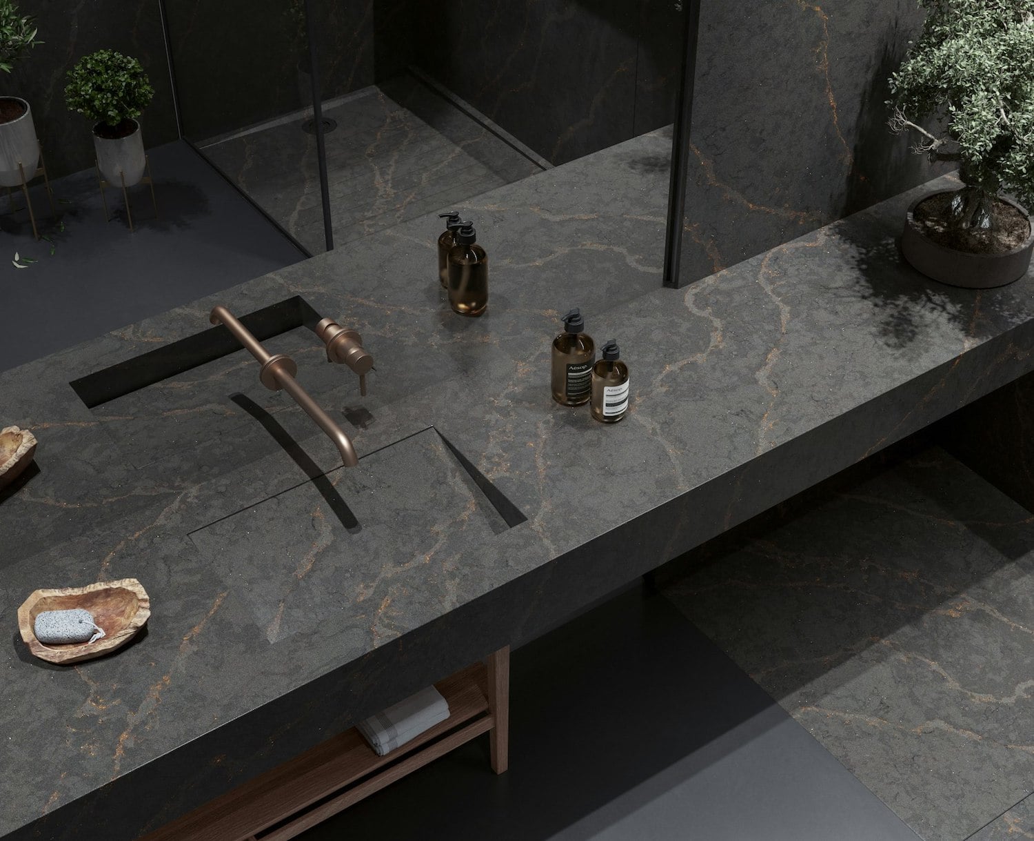 silestone-bathroom-eu-le-chic-bohemian-flame-Silestone_n-sphere_Centrum_Spiekow_spiek_kwarcowy_z_żyłami_i_złotymi_akcentami_do_luksusowych_projektów-01-min